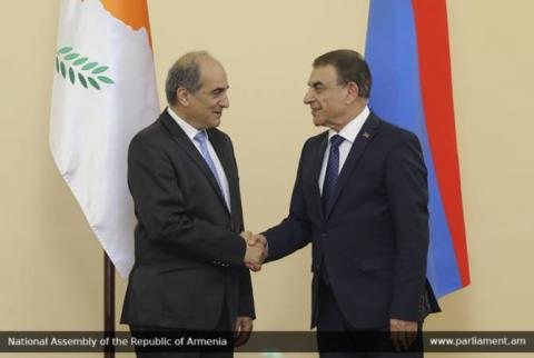 Speaker Babloyan receives delegation led by Speaker of Parliament of Cyprus