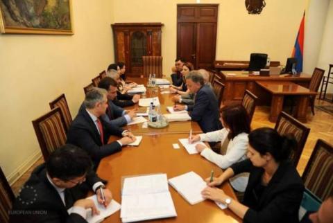 Փոխվարչապետ Մհեր Գրիգոյանն ընդունել է Եվրոպական հանձնաժողովի պաշտոնյաների