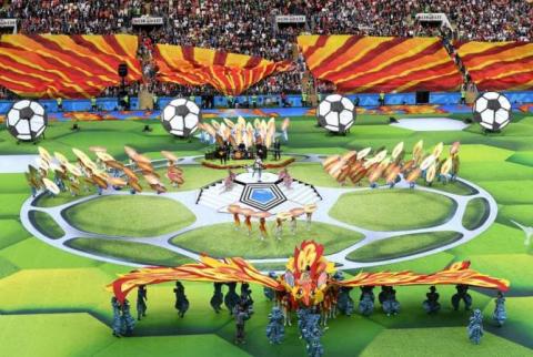 2018 FIFA World Cup kicks off a Luzhniki Stadium in Moscow
