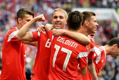 Russia wins Saudi Arabia 5-0 in first 2018 FIFA World Cup match