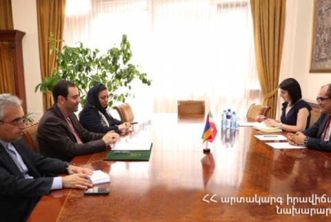 Իրանի հետ համագործակցությունը սերտանում է. ԱԻ նախարարն ընդունել է դեսպան Սեյեդ Քազեմ Սաջադիին