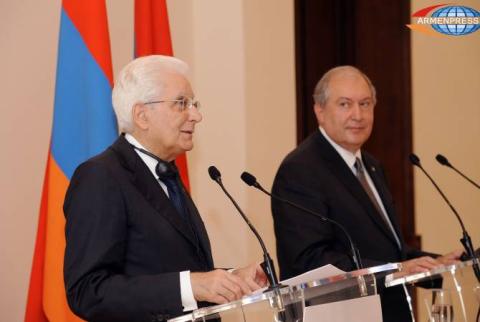 Հայաստանը կարող է հույս դնել Իտալիայի աջակցության, բարեկամության վրա. Նախագահ Մատարելան ներկայացրել է համագործակցության ուղղությունները