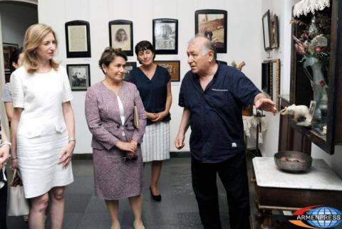 Armenian, Italian first ladies visit Parajanov House-Museum in Yerevan 