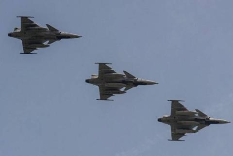 Swedish fighter plane crashes after collision with bird