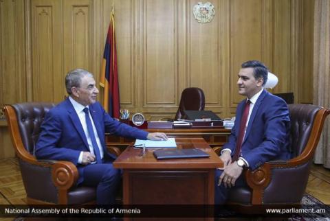 Speaker Babloyan, Ombudsman Tatoyan discuss domestic political situation in Armenia