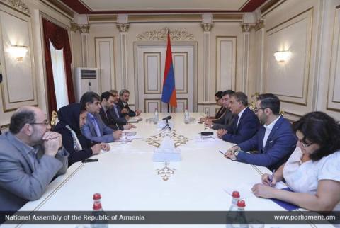 Արա Բաբլոյանն ընդունել է Իրանի Մեջլիսի Իրան-Հայաստան բարեկամական խմբի անդամներին