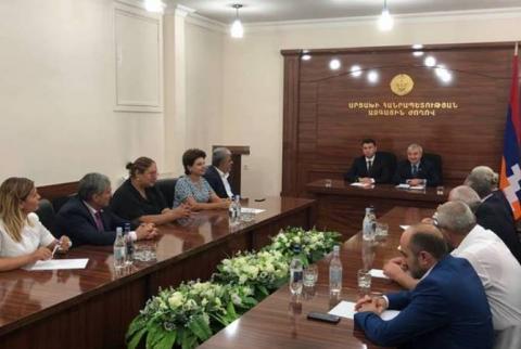 ‘Protection of Artsakh’s interest is our sacred duty’ – Deputy Speaker Eduard Sharmazanov tells colleagues in Stepanakert 