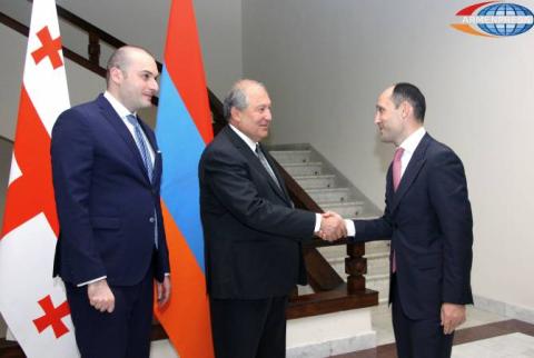 ‘Armenia and Georgia are entering into a chapter of history which can be described as fraternal and collegial’ – Sarkissian 