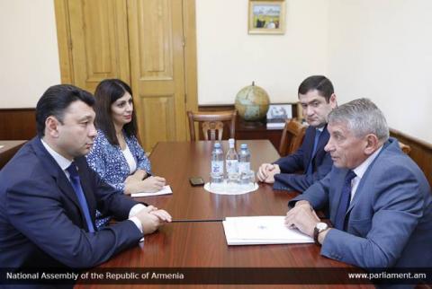 Sharmazanov receives CSTO PA Secretary in-Charge 