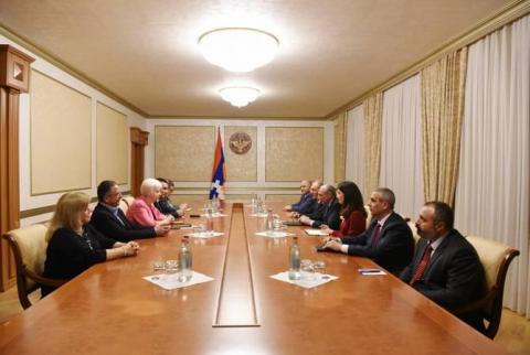 Le Président d'Artsakh  Bako Sahakian a reçu la délégation du Conseil d'Europe