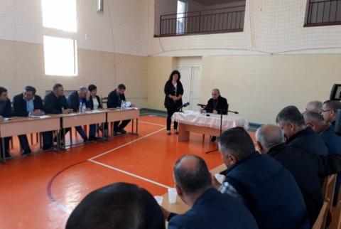 Bako Sahakyan a visité la région de Chahoumian