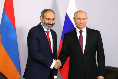 Pashinyan telephones Putin to congratulate birthday 