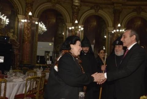 Bako Sahakian a adressé un message de condoléances à la famille de Montserrat Caballé 