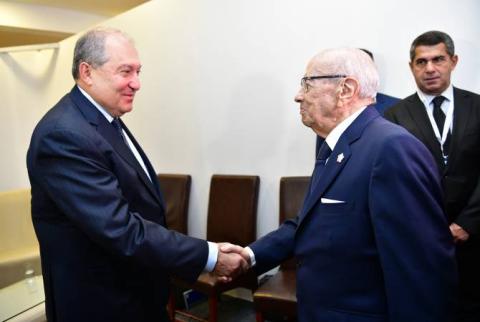 Tunisian president invites Armenian counterpart to pay official visit 