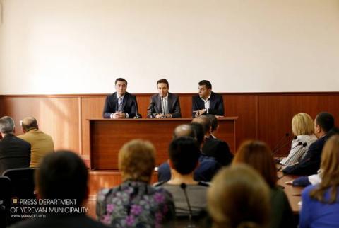 Երևանի քաղաքապետ Հայկ Մարությանը Էրեբունի վարչական շրջանի աշխատակազմին է ներկայացրել նորանշանակ ղեկավարին