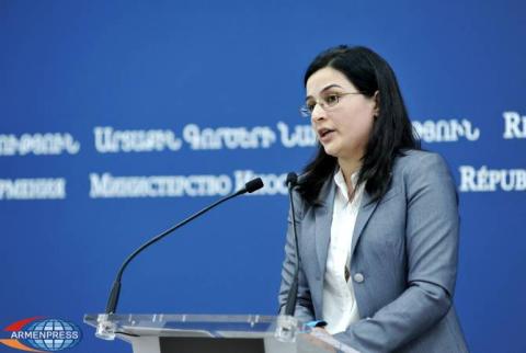 Tenue de la session parlementaire de l’OSCE  à Moscou eu lieu d’Erevan : explications de la porte-parole du ministère des Affaires étrangères