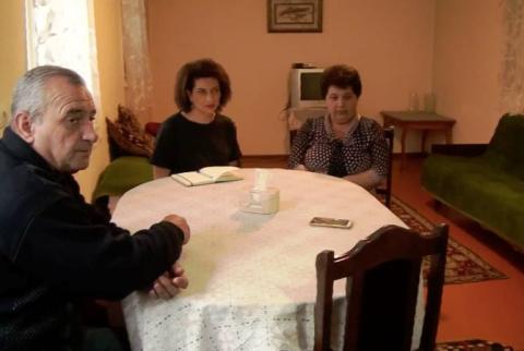 Acting PM’s wife Anna Hakobyan visits family of Karen Ghazaryan captured by Azerbaijan