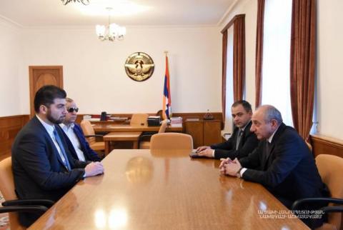 Бако Саакян встретился  с начальником Государственной контрольной службы Армении Давидом Санасаряном