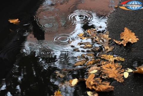 Precipitation expected across Armenia on December 5