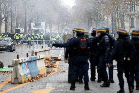 Ֆրանսիայում ոստիկանությունը ցուցարարների դեմ արցունքաբեր գազ է կիրառել