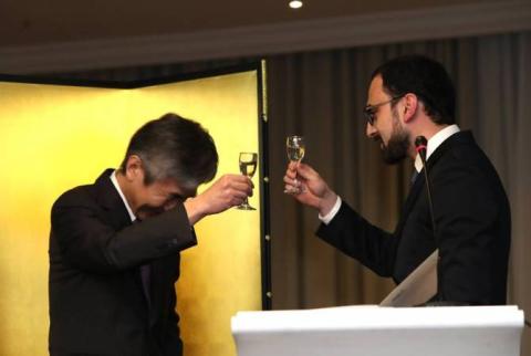 Acting deputy PM Avinyan attends event dedicated to national holiday of Japan