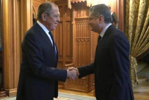 Sergueï Lavrov et Tigran Sarkissian ont échangé leurs points de vue sur l'ordre du jour international de l'Union économique eurasiatique