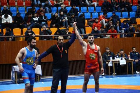 Известны призеры чемпионата Армении по вольной борьбе