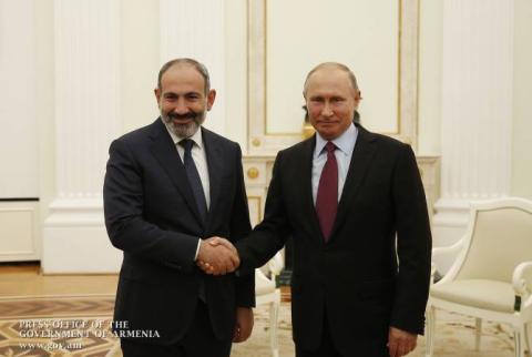 Pashinyan-Putin meeting kicks off in Moscow