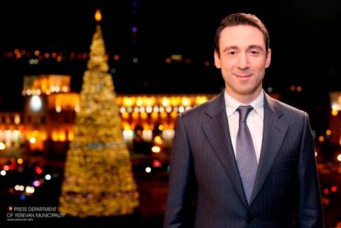 Мэр Еревана направил поздравительное послание по случаю праздников Нового года и Рождества