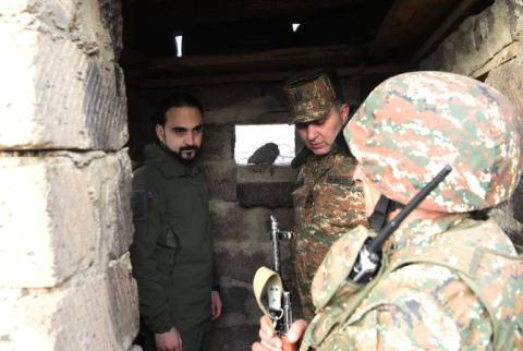 Tigran Avinian a visité une troupe des forces armées arméniennes