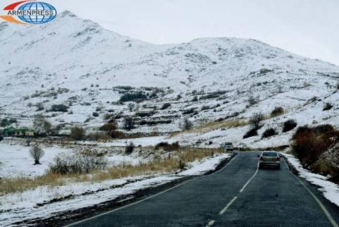 Certaines autoroutes sont peu  praticables en Arménie: le col Vardenyats est fermé