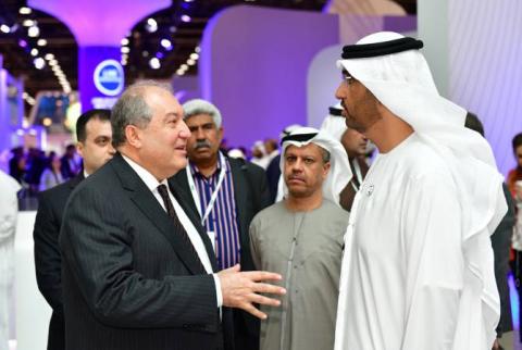 الأعمال الأرمنية في كل مكان بالعالم وبفضلها إمكانات التعاون تنمو بشكل كبير- الرئيس أرمين سركيسيان بلقاءاته في أبو ظبي- 