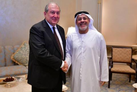 Rencontre entre le Président de la République d’Arménie  et le  Président de la compagnie «ALNOWAIS Investments»