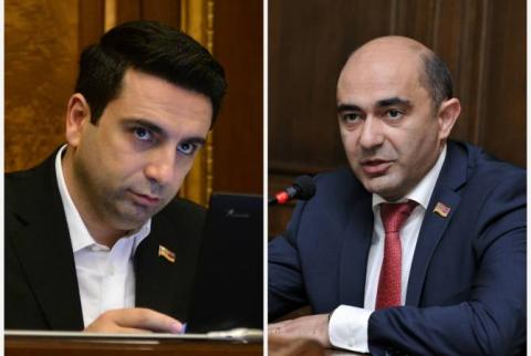 Ալեն Սիմոնյանն ու Էդմոն Մարուքյանն առանձին ելույթներով բանավիճեցին