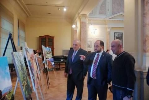 Թբիլիսիում կայացավ Թումանյանի 150-ամյակին նվիրված ցուցահանդես ու գեղարվեստական երեկո 
