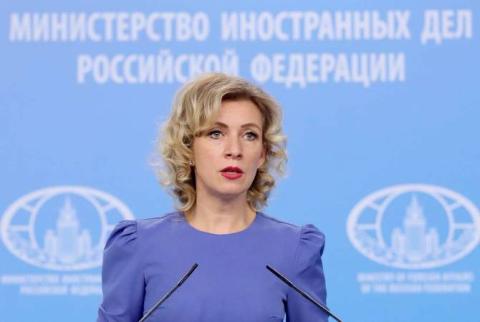 Maria Zakharova: «La Fédération de Russie déploie des efforts importants pour trouver des moyens de résoudre pacifiquement le conflit du Haut-Karabakh» 