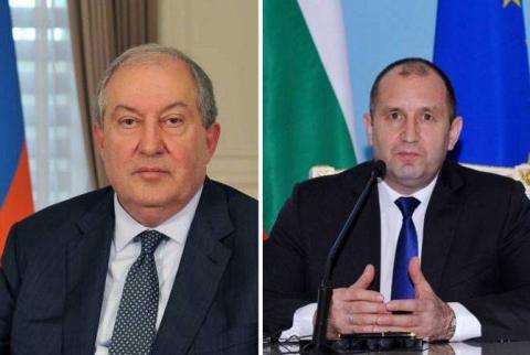 Le président d'Arménie a adressé un message de félicitations au  président de Bulgarie à l'occasion de la Fête nationale bulgare