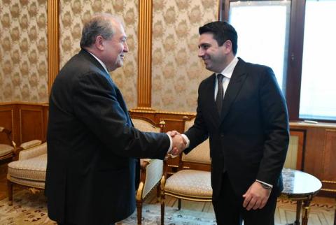 Armen Sarkissian et Alain Simonian ont discuté des possibilités de coopération