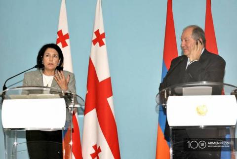Déclarations des présidents d'Arménie et de Géorgie
