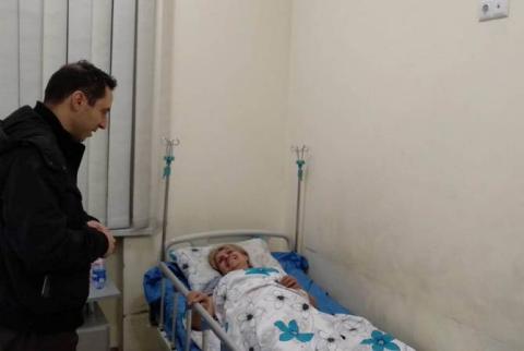 Le Maire d’Erevan a rendu visite à la femme blessée au cours des actions de protestation à l’avenue Machtots 