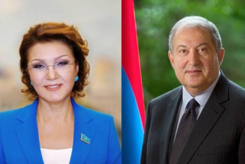 Conversation téléphonique entre le Président Armen Sarkissian et le nouveau Président du Sénat kazakh