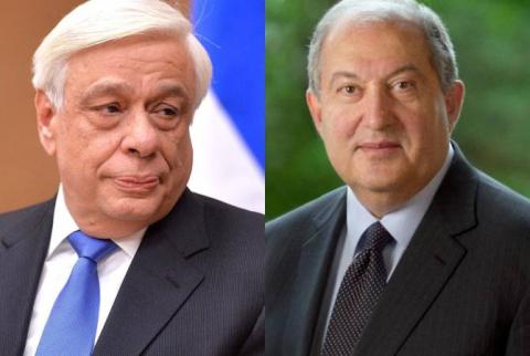 Le président de l'Arménie a adressé un message de félicitations à son homologue grec 