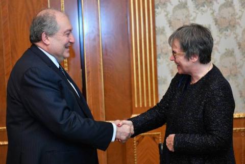 President Armen Sarkissian receives PACE President