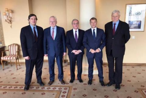 Le ministre arménien des Affaires étrangères a rencontré les co-présidents du Groupe de Minsk et Kasprzyk