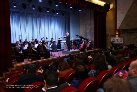Armenian, Artsakh Presidents attend concert marking 15th anniversary of Artsakh State Chamber Orchestra