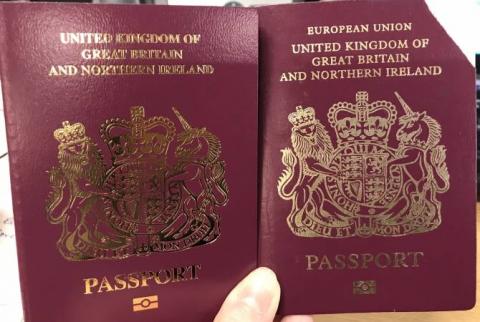 Մեծ Բրիտանիայում արտասահմանյան անձնագրեր են տալիս առանց ԵՄ-ի խորհրդանշանների 