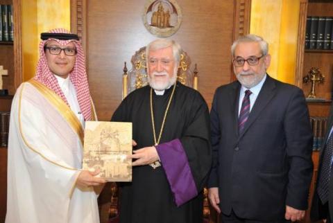 Saudi Arabia’s Ambassador to Lebanon visits Armenian Genocide Memorial in Antelias