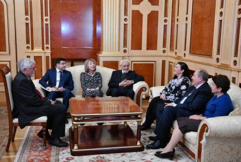 Le président Armen Sarkissian a reçu les représentants de la Maison d’édition britannique Arc Publications