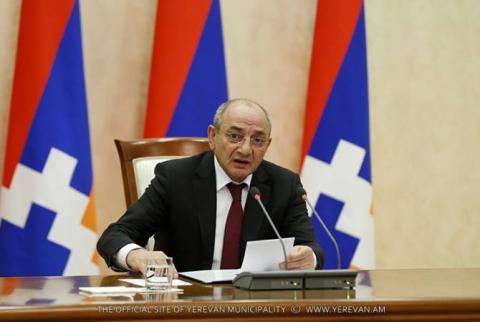 President of Artsakh addresses message on Armenian Genocide Remembrance Day