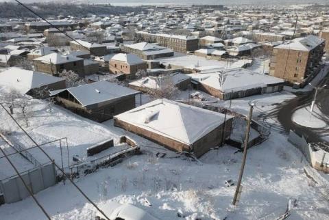В Гегаркунике выпал обильный снег